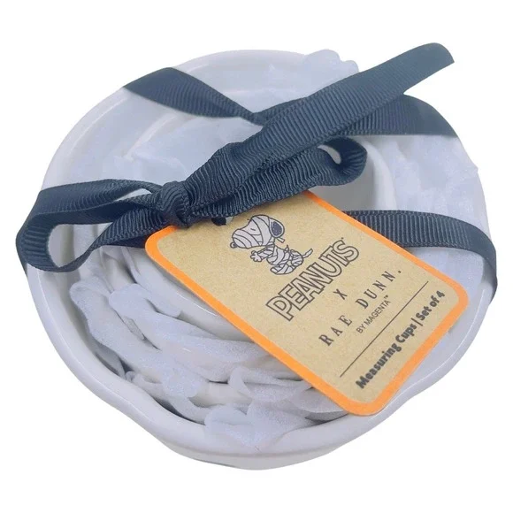 NEW Rae Dunn x Peanuts Halloween Measuring Cup - Set Of Four - Snoopy In Costume - Picture 11 of 12